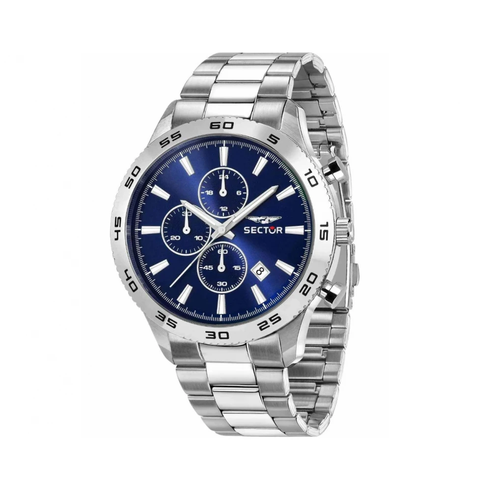 SECTOR 270 Χρονογράφος με Μπρασελέ από Ανοξείδωτο Ατσάλι σε Ασημί τόνο R3273778011