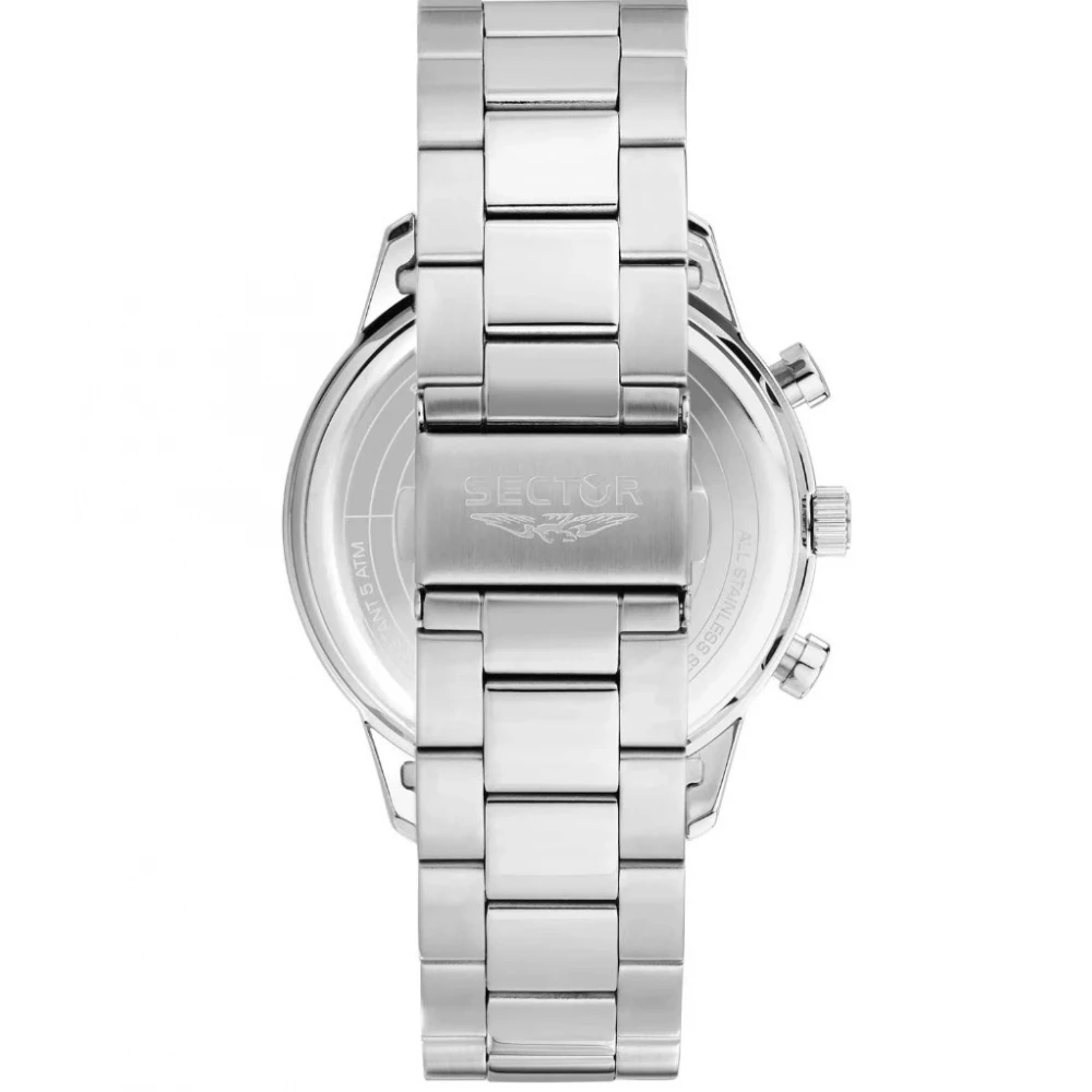 SECTOR 270 Χρονογράφος με Μπρασελέ από Ανοξείδωτο Ατσάλι σε Ασημί τόνο R3273778011