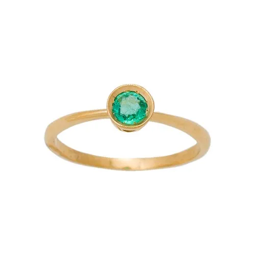 18K Χρυσό Δαχτυλίδι με Σμαράγδι REM082