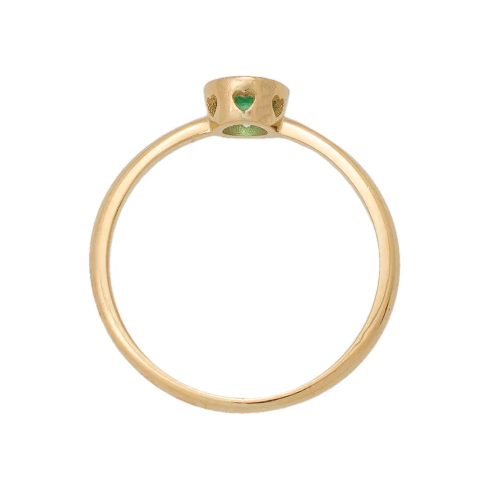 18K Χρυσό Δαχτυλίδι με Σμαράγδι REM082