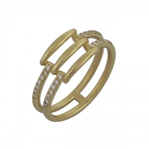 14K Χρυσό Δαχτυλίδι με Ζιργκόν R5090O