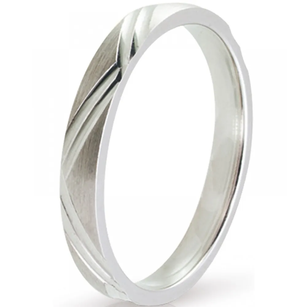 MASCHIO FEMMINA Eternity Λευκόχρυσες Σετ Βέρες 9K or 14K or 18K GO012E