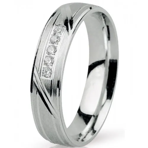 MASCHIO FEMMINA Eternity Λευκόχρυσες Σετ Βέρες 9K or 14K or 18K GO030CZ