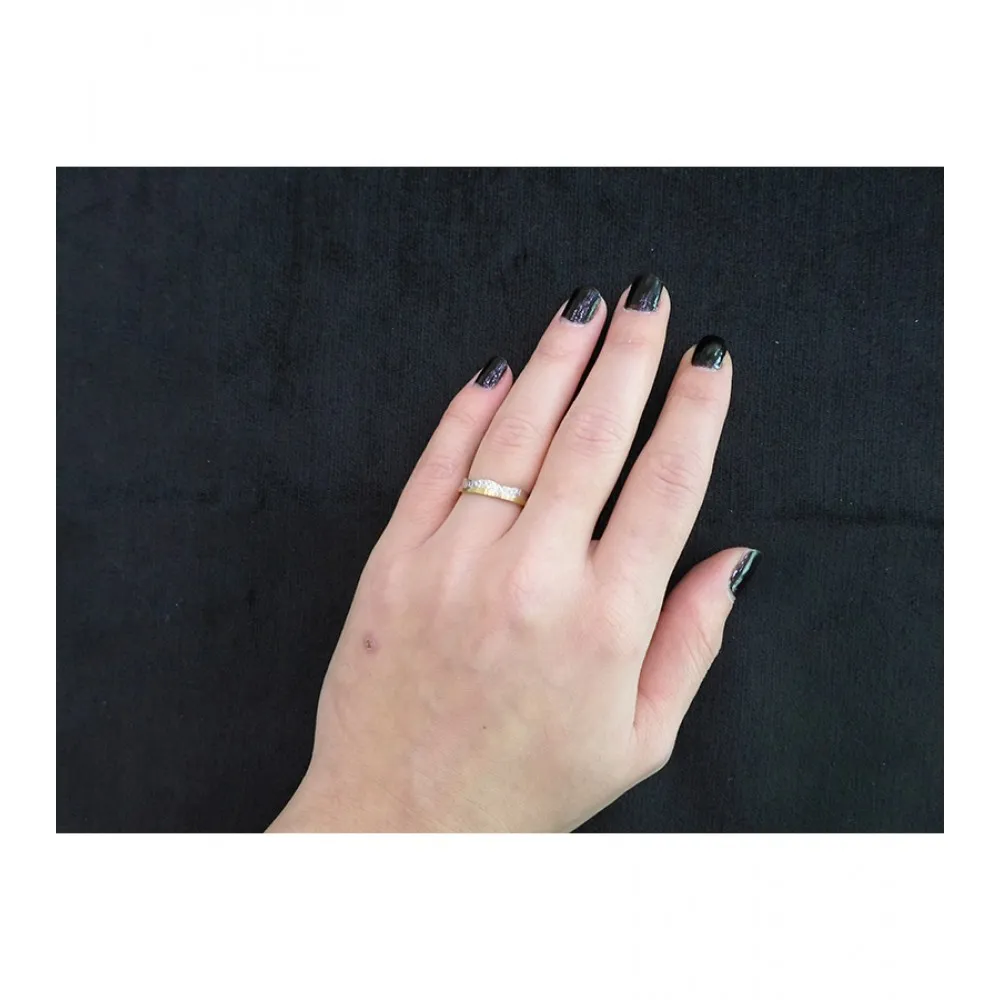 MASCHIO FEMMINA Eternity Χρυσές & Λευκόχρυσες Σετ Βέρες 9K or 14K or 18K F2527CZ