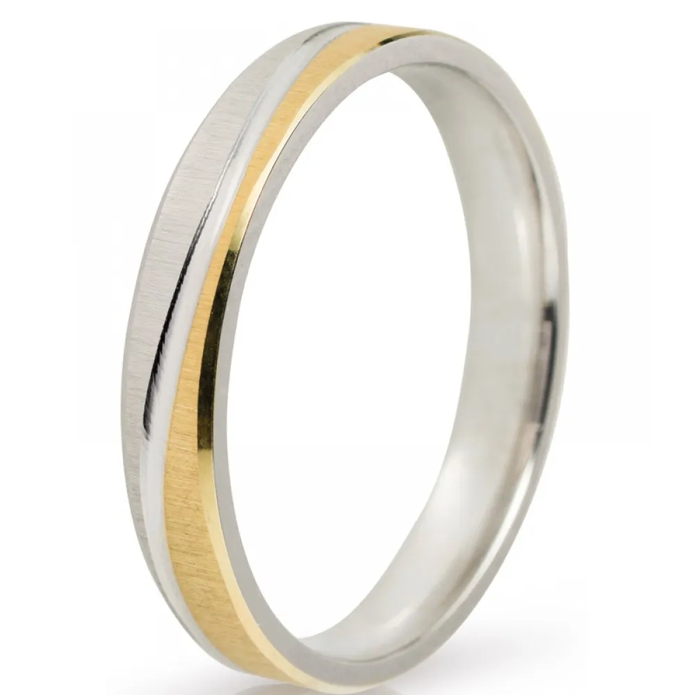 MASCHIO FEMMINA Eternity Χρυσές & Λευκόχρυσες Σετ Βέρες 9K or 14K or 18K C4374E