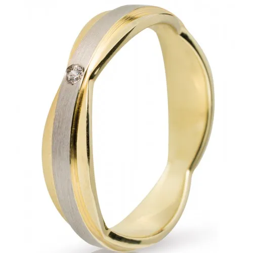 MASCHIO FEMMINA Eternity Χρυσές & Λευκόχρυσες Σετ Βέρες 9K or 14K or 18K D2015CZ