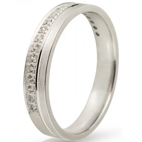 MASCHIO FEMMINA Eternity Λευκόχρυσες Σετ Βέρες 9K or 14K or 18K G4381CZ