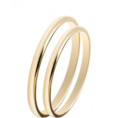 MASCHIO FEMMINA Slim Χρυσές Σετ Βέρες 9K or 14K or 18K SL01