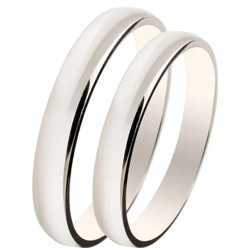 MASCHIO FEMMINA Slim Λευκόχρυσες Σετ Βέρες 9K or 14K or 18K SL05