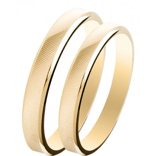 MASCHIO FEMMINA Slim Χρυσές Σετ Βέρες 9K or 14K or 18K SL07