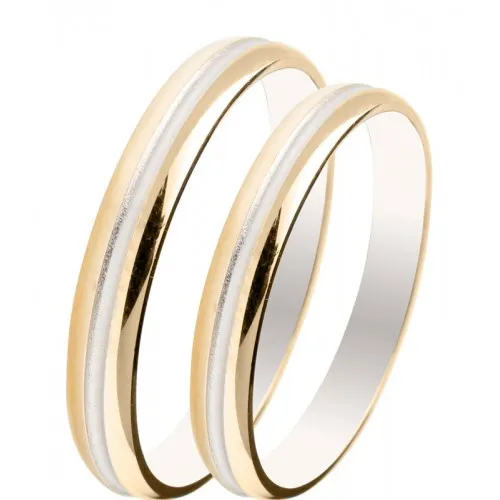 MASCHIO FEMMINA Slim Χρυσές & Λευκόχρυσες Σετ Βέρες 9K or 14K or 18K SL15