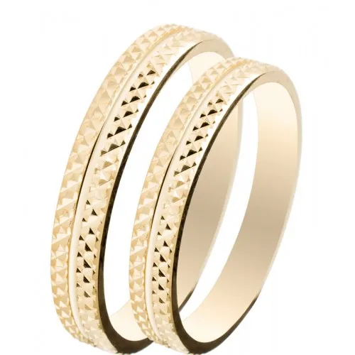 MASCHIO FEMMINA Slim Χρυσές Σετ Βέρες 9K or 14K or 18K SL18