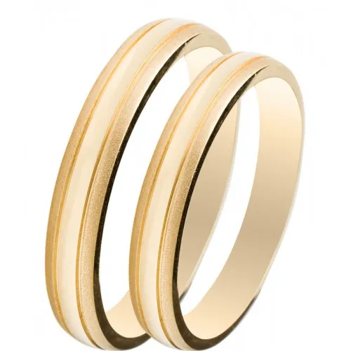 MASCHIO FEMMINA Slim Χρυσές σετ Βέρες 9K or 14K or 18K SL23