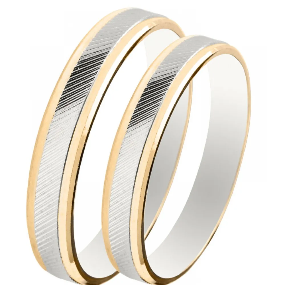 MASCHIO FEMMINA Slim Χρυσές & Λευκόχρυσες Σετ Βέρες 9K or 14K or 18K SL27