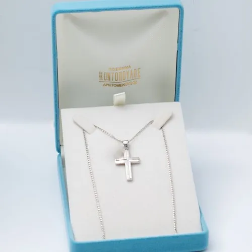 14K Λευκόχρυσος Σταυρός S000612