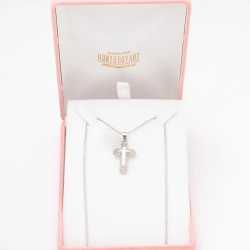 14K Λευκόχρυσος Σταυρός S141SP