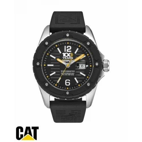 CATERPILLAR Shockmaster "100 Year Edition" με Μαύρο Λουράκι Σιλικόνης S714121131