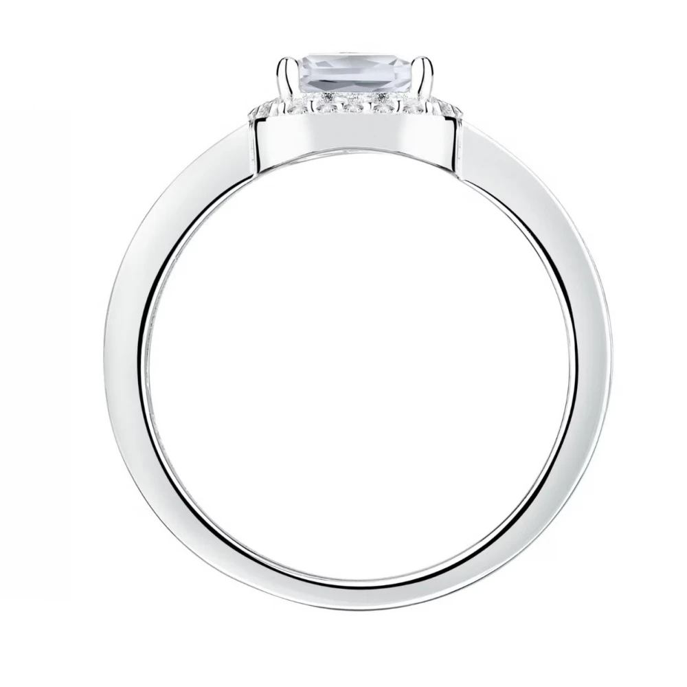 MORELLATO 925 Ασήμι Ροζέτα Δαχτυλίδι με Λευκά ζιργκόν SAIW116.16