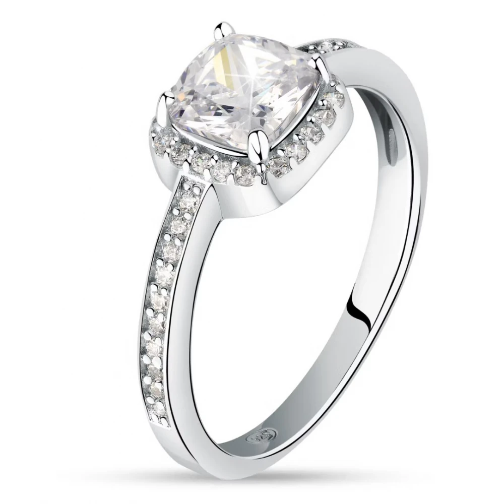 MORELLATO 925 Ασήμι Ροζέτα Δαχτυλίδι με Λευκά ζιργκόν SAIW116.16