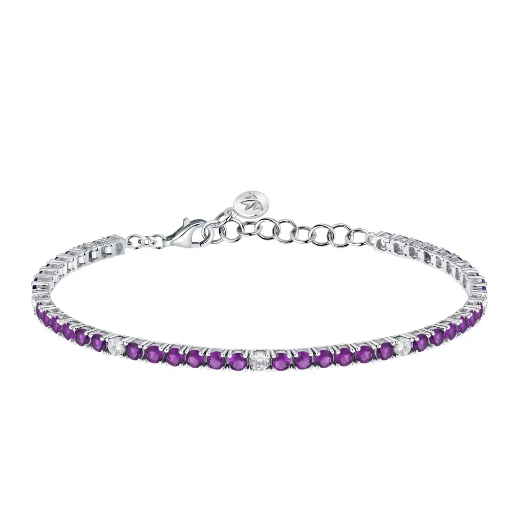 MORELLATO 925 Ασήμι Βραχιόλι με Μωβ Ζιργκόν SAIW225