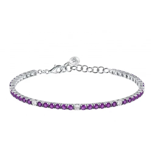 MORELLATO 925 Ασήμι Βραχιόλι με Μωβ Ζιργκόν SAIW225