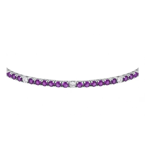 MORELLATO 925 Ασήμι Βραχιόλι με Μωβ Ζιργκόν SAIW225