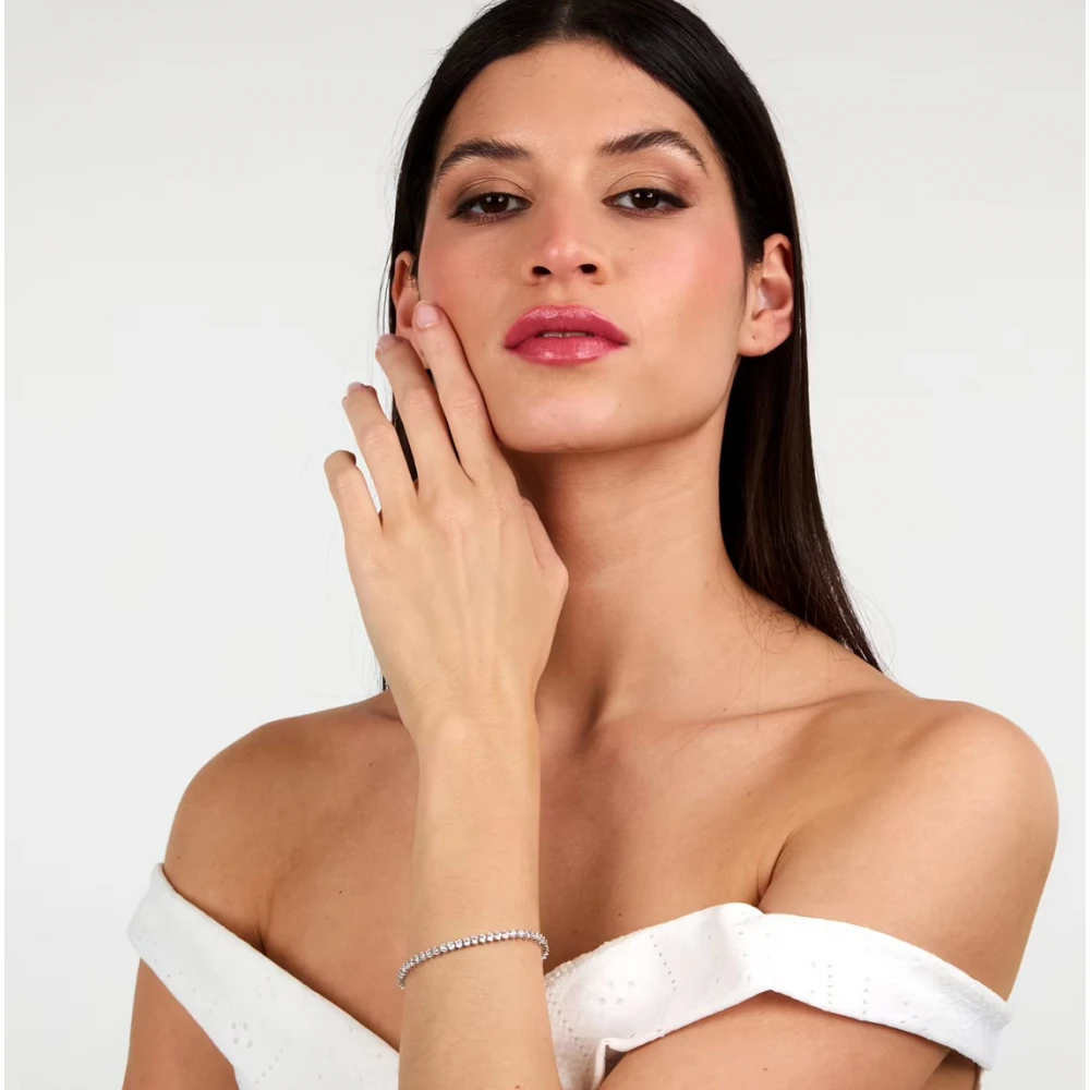 MORELLATO 925 Ασήμι Βραχιόλι με Λευκά Ζιργκόν SAIW261