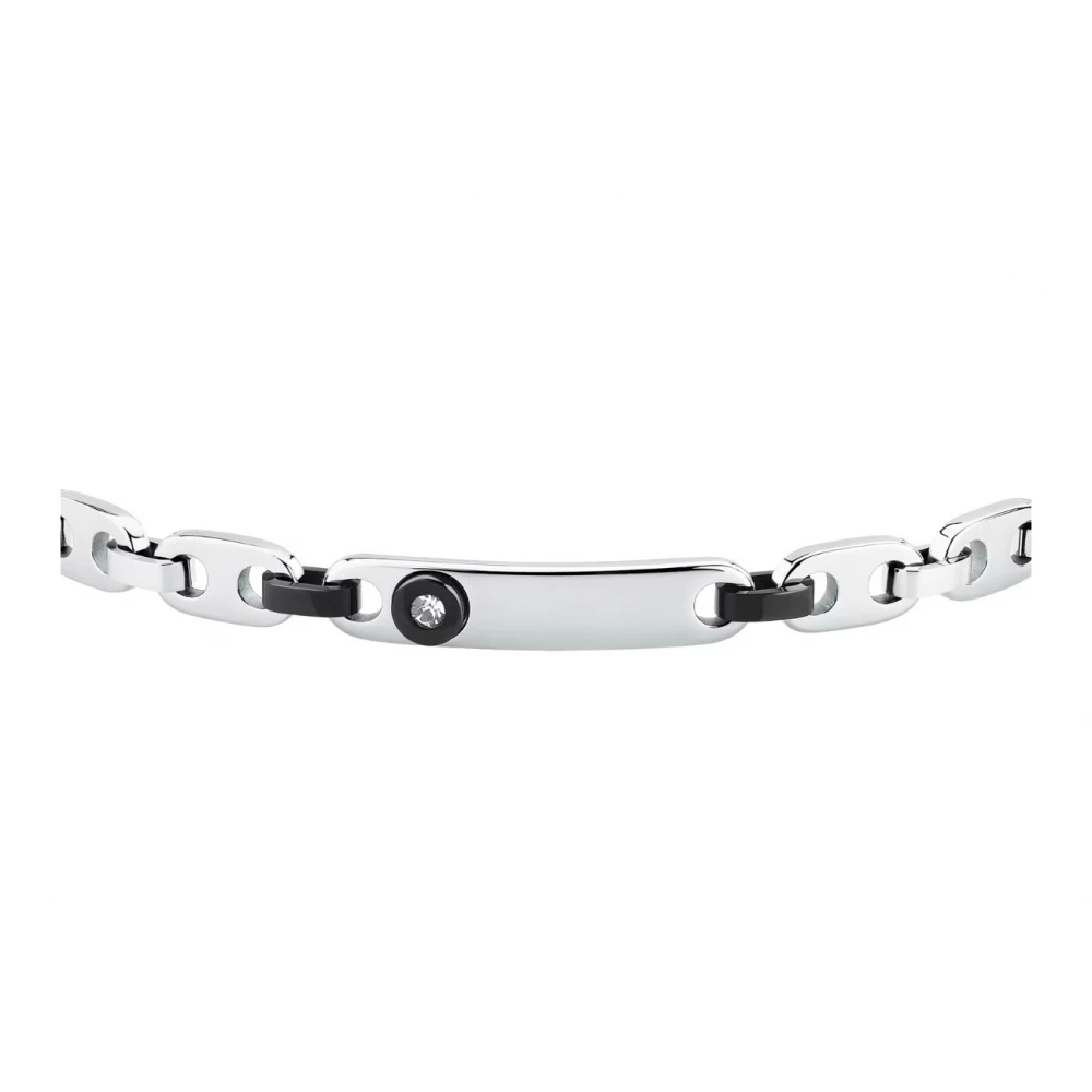MORELLATO Βραχιόλι από Ανοξείδωτο Ατσάλι σε Δύο Τόνους με Ζιργκόν SALS126