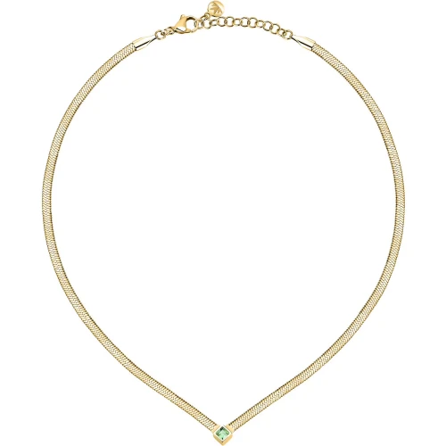 MORELLATO Κολιέ από Επιχρυσωμένο Ανοξείδωτο Ατσάλι με Ζιργκόν SAVY30