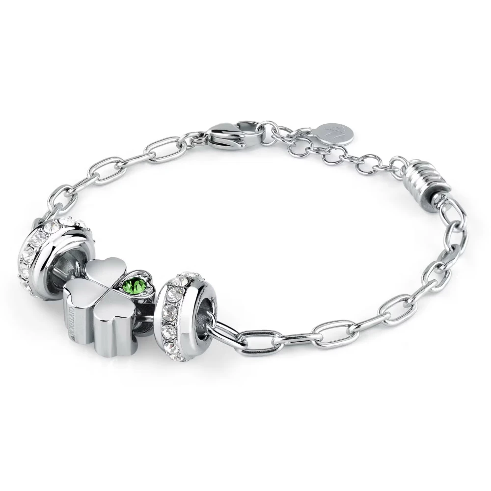 MORELLATO Βραχιόλι από Ανοξείδωτο Ατσάλι με "Τετράφυλλο Τριφύλλι" SCZ1351