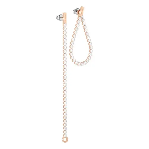 REBECCA Diana Earrings Rose Gold Tone Plated with Swarovski Crystals SDIORB05