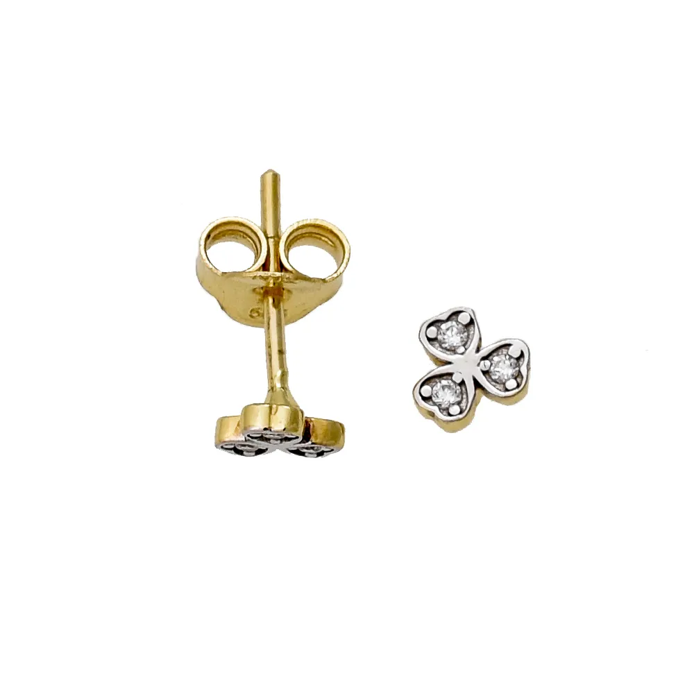 14K Χρυσά Σκουλαρίκια με Ζιργκόν SK430AL