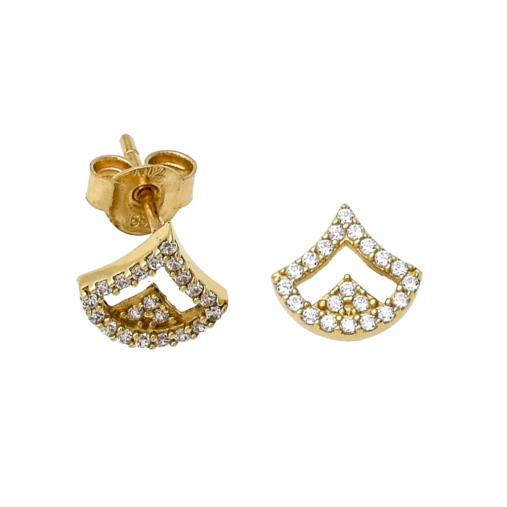 14K Χρυσά Σκουλαρίκια με Ζιργκόν SK594AL