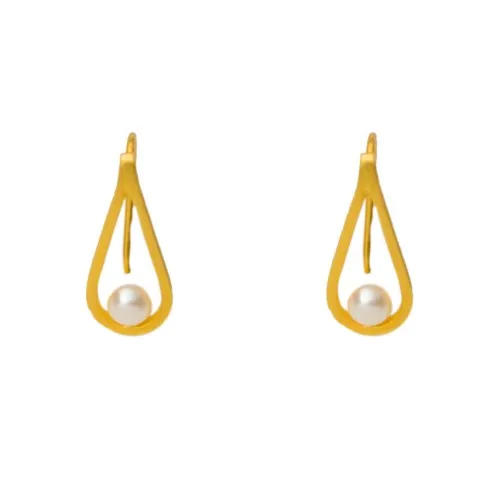 14Κ Χρυσά Σκουλαρίκια με Μαργαριτάρι SK661KT1