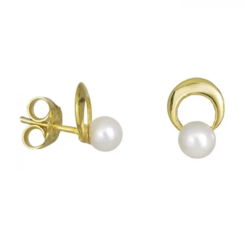 9K Χρυσά Σκουλαρίκια με Μαργαριτάρι SK97GKS