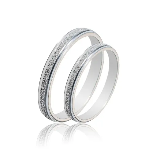 MASCHIO FEMMINA Sottile Λευκόχρυσες Σετ Βέρες 9K - 14K - 18K SL29