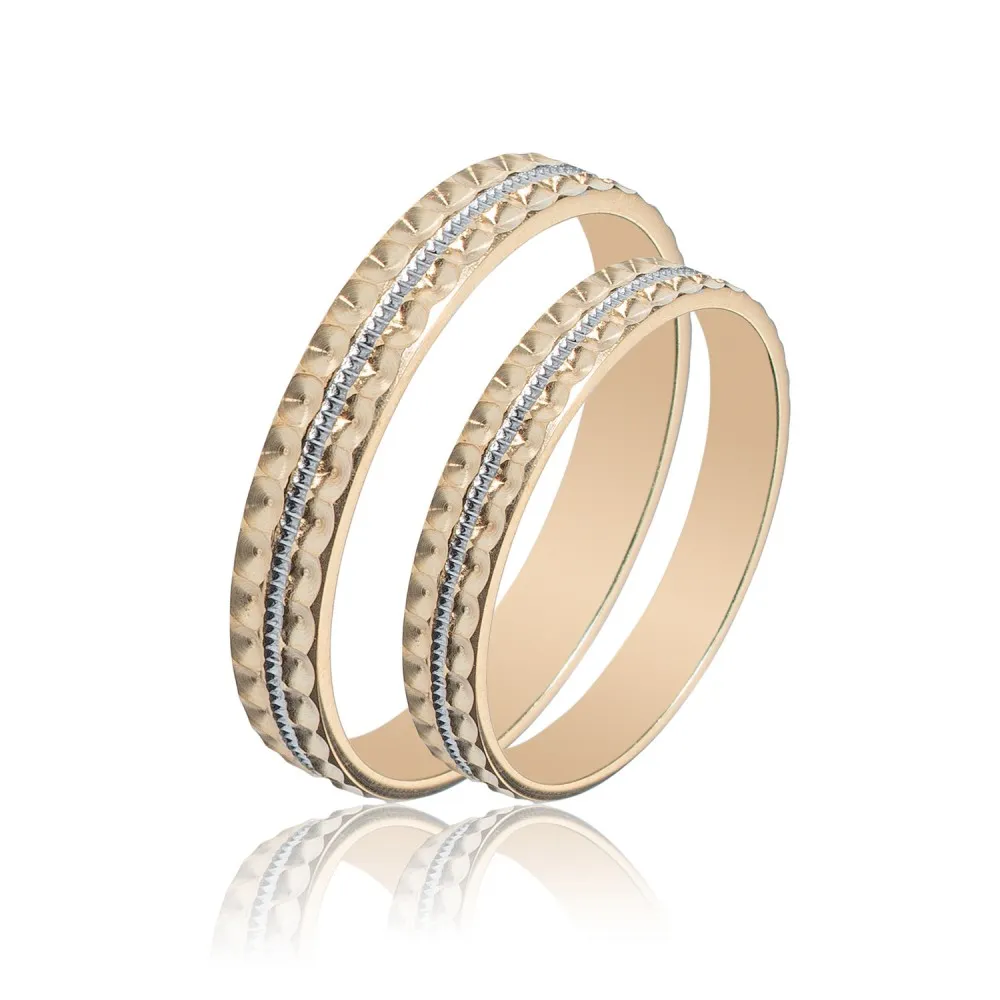 MASCHIO FEMMINA Sottile Χρυσές Σετ Βέρες 9K - 14K - 18K SL51