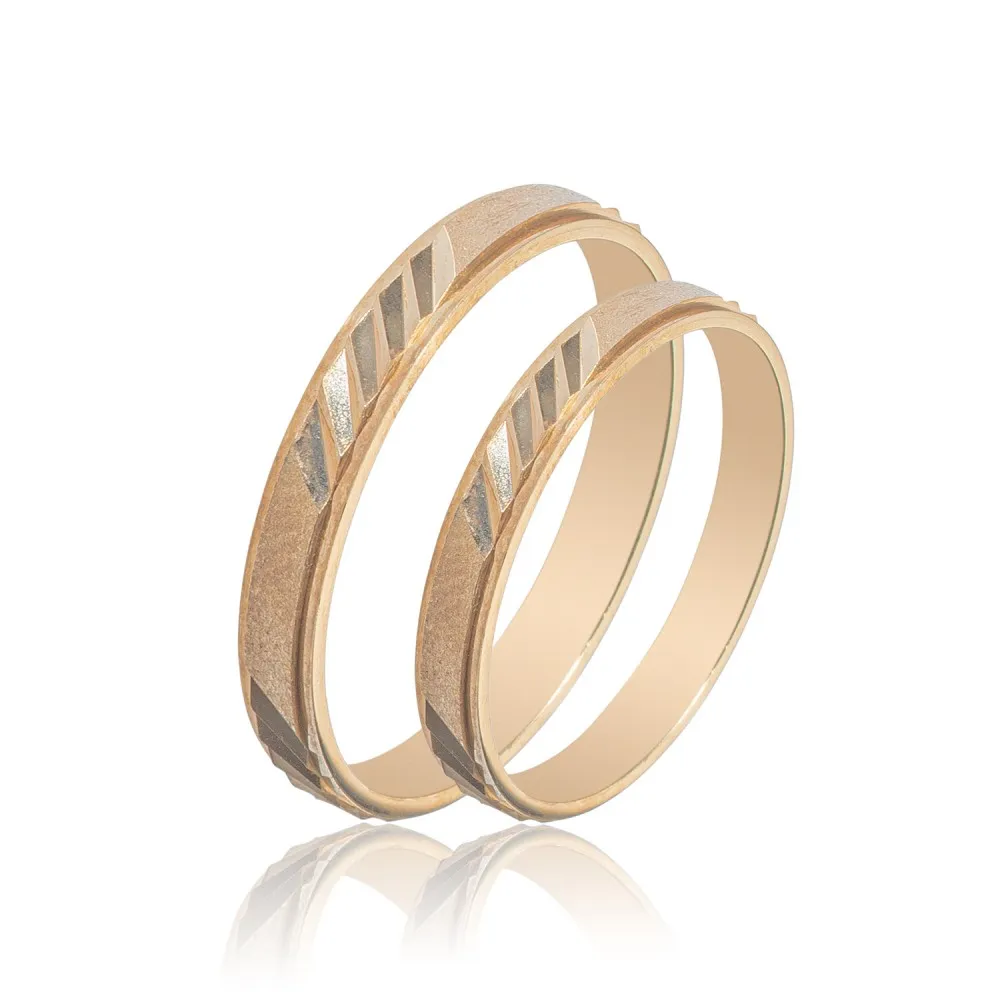 MASCHIO FEMMINA Sottile Χρυσές Σετ Βέρες 9K - 14K - 18K SL65