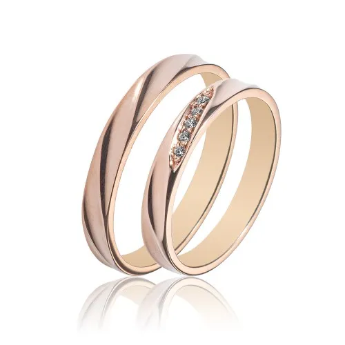 MASCHIO FEMMINA Sottile Χρυσές Σετ Βέρες 9K - 14K - 18K SL91