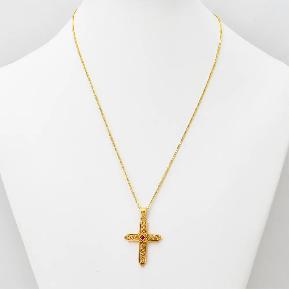 18K Χρυσός Σταυρός SR725