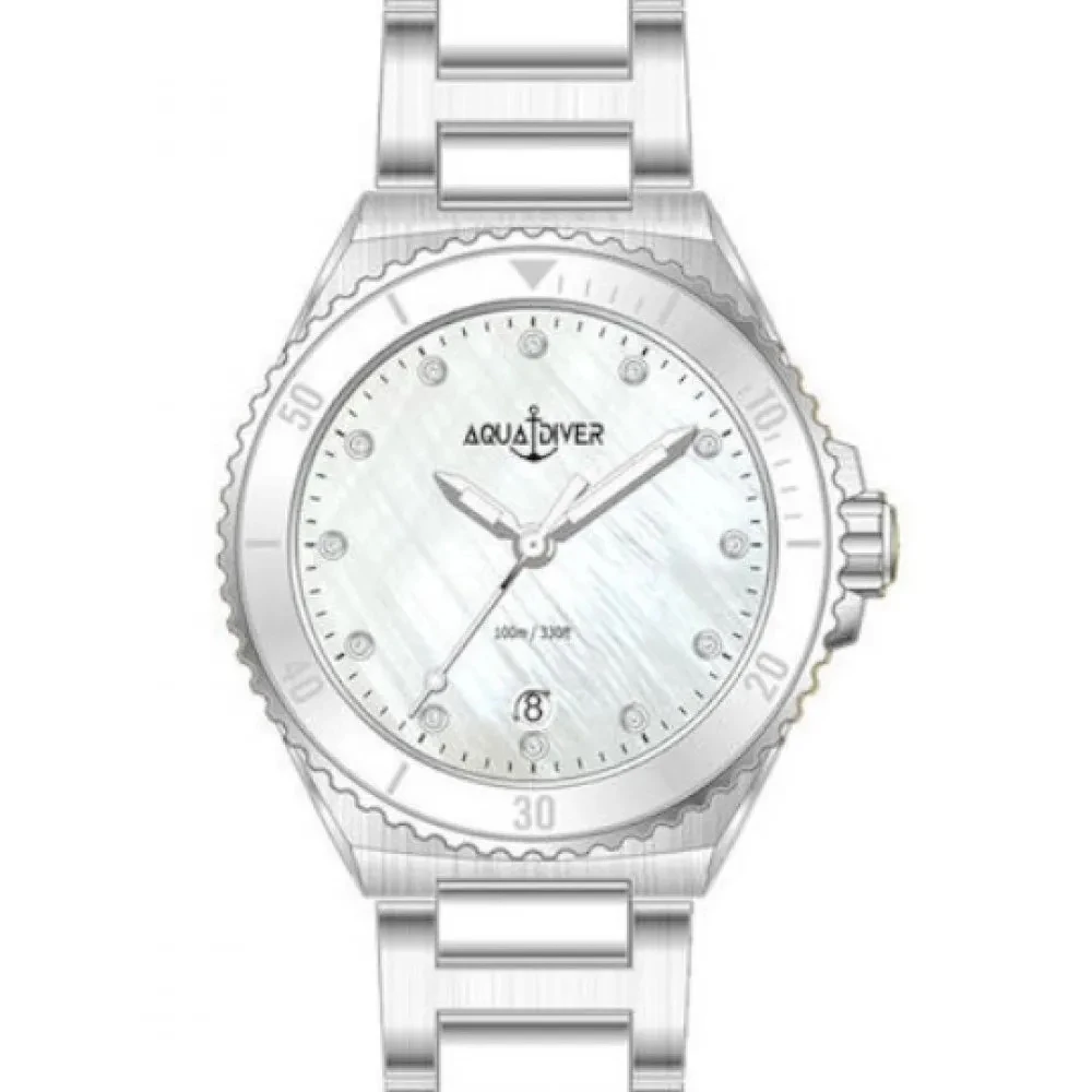 AQUADIVER Oceana με Μπρασελέ από Ανοξείδωτο Ατσάλι και Swarovski SS22165L3132