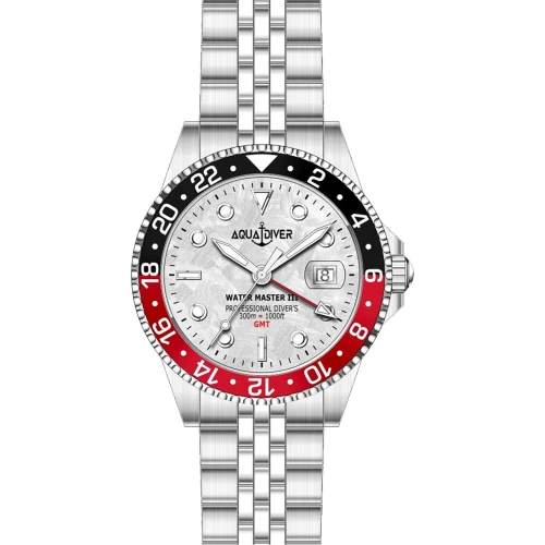 AQUADIVER Water Master III GMT Διπλής ώρας με Μπρασελέ από Ανοξείδωτο Ατσάλι SS23156G23