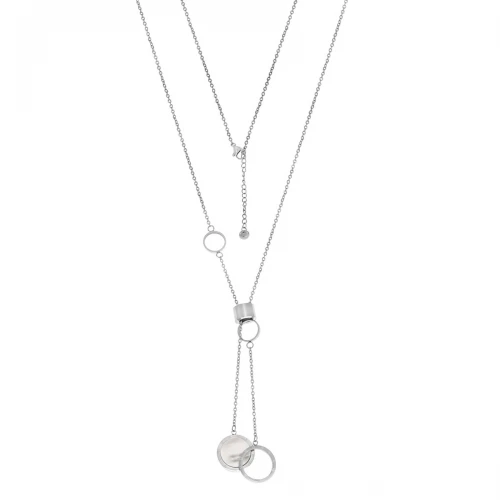 Senza Κολιέ από Ανοξείδωτο Ατσάλι με Φίλντισι SSD5261SR