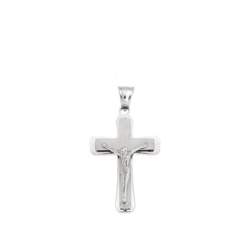Senza, Ατσάλινος Σταυρός σε Ασημί Χρώμα SSD5624SR