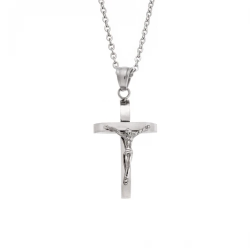 Senza, Ατσάλινος Σταυρός σε Ασημί Χρώμα SSD5625SR