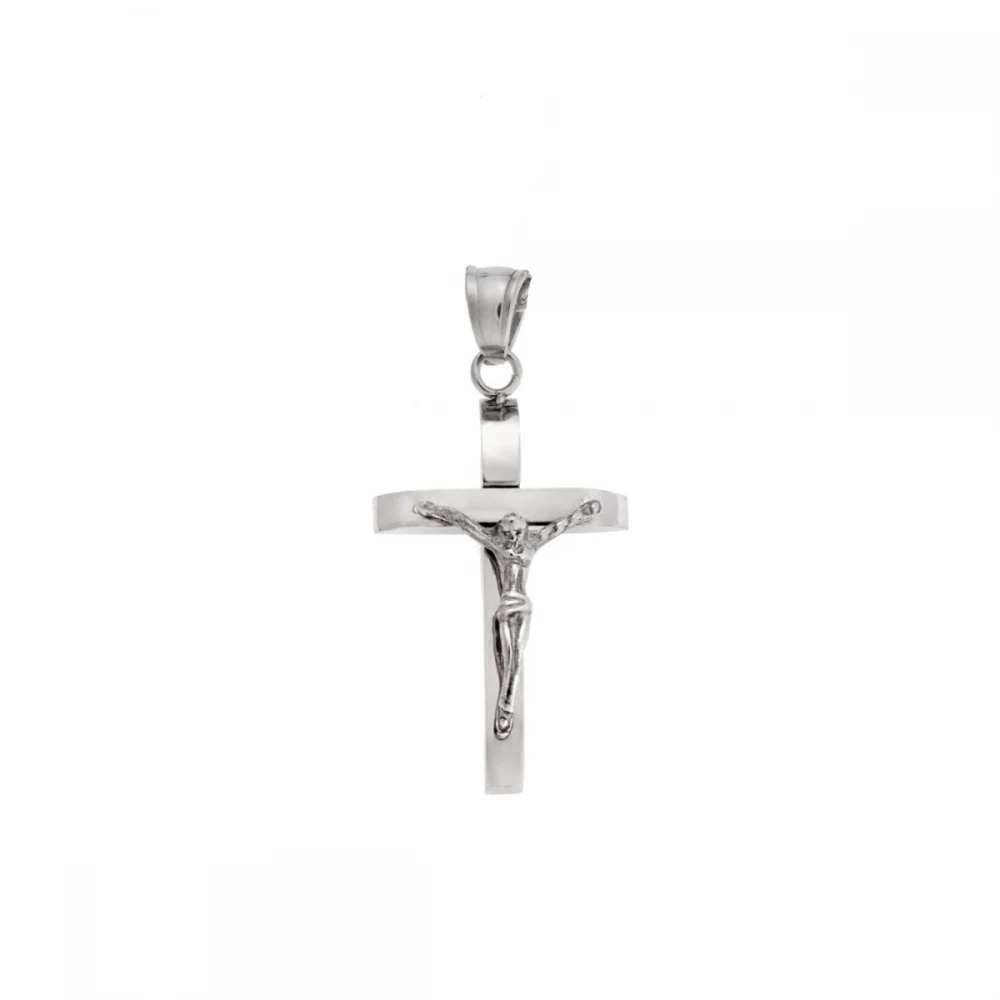 Senza, Ατσάλινος Σταυρός σε Ασημί Χρώμα SSD5625SR