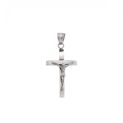 Senza, Ατσάλινος Σταυρός σε Ασημί Χρώμα SSD5625SR