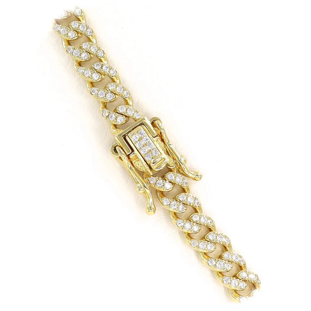 925 Ασήμι Επιχρυσωμένο Κολιέ με Λευκά και Ζιργκόν SSNC73208CCS