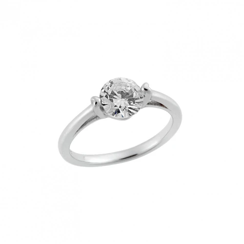 925 Ασήμι Δαχτυλίδι Μονόπετρο με Ζιργκόν SSR2509