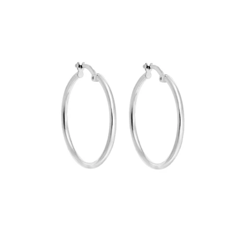 Σκουλαρίκια Senza ασήμι 925, Κρίκοι SSR3696-2ASR